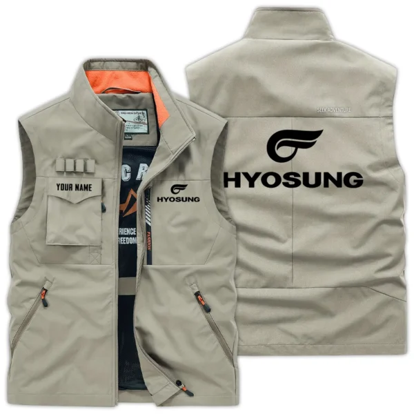 Hyosung Motorcyles Exclusive Logo Outdoor Vest Motorcycles QTMTS261224A01HYO - Khaki