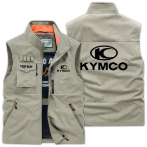 Kymco Motorcycles Exclusive Logo Outdoor Vest Motorcycles QTMTS261224A01KYM - Khaki