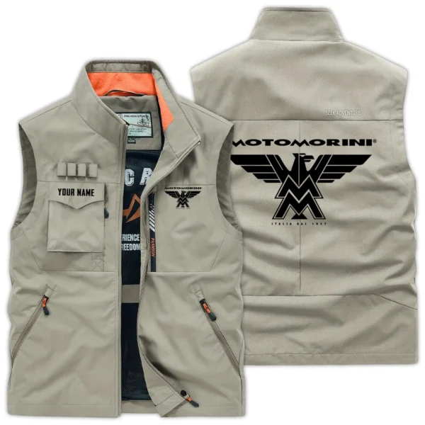 Moto Morini Exclusive Logo Outdoor Vest Motorcycles QTMTS261224A01MMO - Khaki