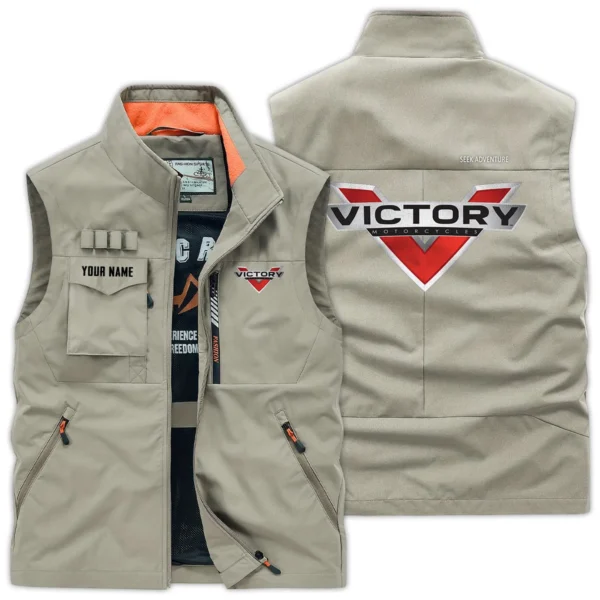 Victory Motorcycles Exclusive Logo Outdoor Vest Motorcycles QTMTS261224A01VIC - Khaki