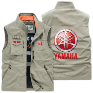 Yamaha Exclusive Logo Outdoor Vest Motorcycles QTMTS261224A01YAM - Khaki