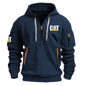 Special Release Caterpillar Construction  Hoodie Half Zipper QTCO191124A2CAT - Navy