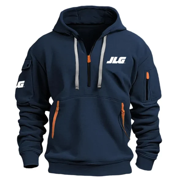 Special Release JLG Construction  Hoodie Half Zipper QTCO191124A2JLG - Navy