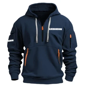 Special Release Liebherr Construction  Hoodie Half Zipper QTCO191124A2LIE - Navy