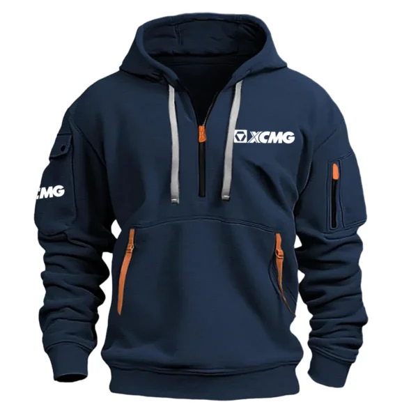 Special Release XCMG Construction  Hoodie Half Zipper QTCO191124A2XC - Navy