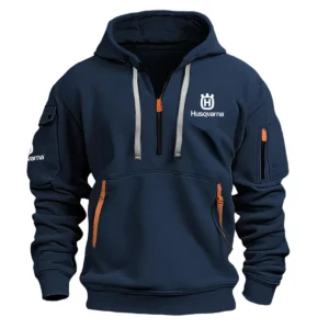 Special Release Husqvarna Gardening Hoodie Half Zipper QTGR101124A02HU - Navy