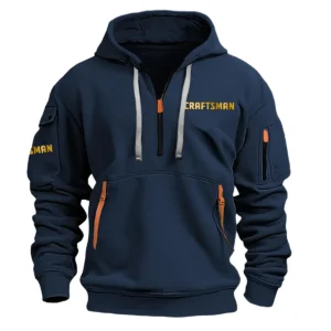 Special Release Craftsman Gardening Hoodie Half Zipper QTGR101124A05CR - Navy