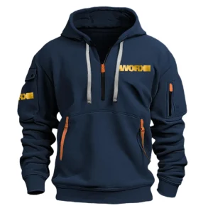 Special Release WORX Gardening Hoodie Half Zipper QTGR101124A05WO - Navy