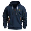 Special Release WORX Gardening Hoodie Half Zipper QTGR101124A02WO - Black