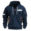 KTM Exclusive Logo Hoodie Half Zipper Motorcycles Fans Loves QTMT191224A1KTM - Khaki