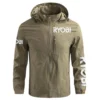 Special Release Ryobi Gardening Waterproof Outdoor Jacket QTGR101124A01RY - Gray