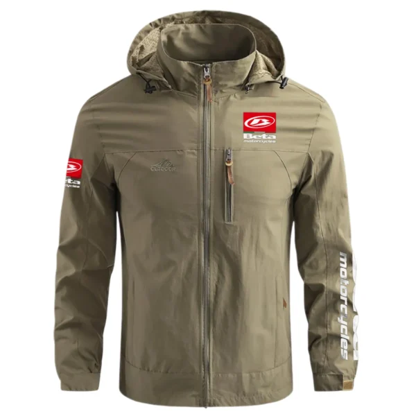 Beta Motorcycles Exclusive Logo Waterproof Outdoor Jacket Motorcycles QTMT191224A2BTA - Khaki