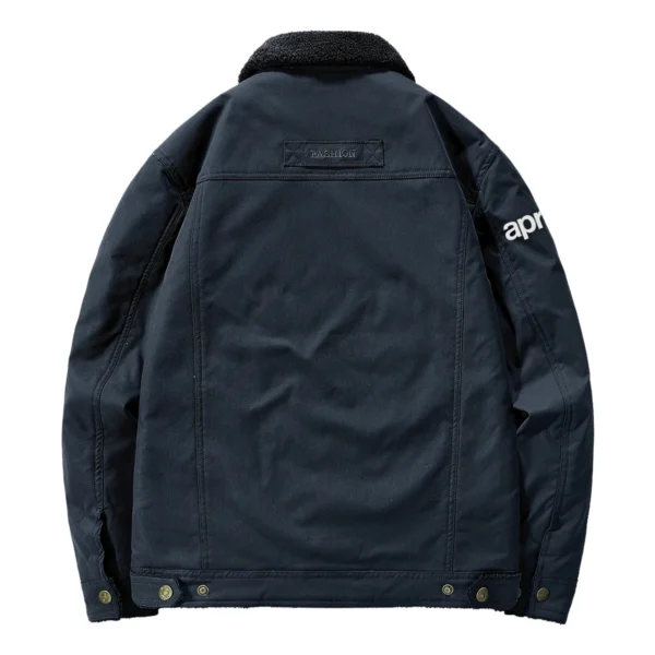 Aprilia Exclusive Logo Velvet Coat Motorcycles QTMT191224A4AM - Dark Blue