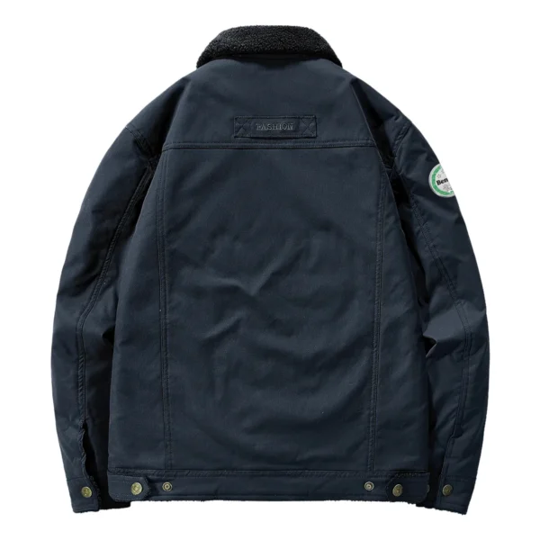 Benelli Motorcycles Exclusive Logo Velvet Coat Motorcycles QTMT191224A4BEN - Dark Blue