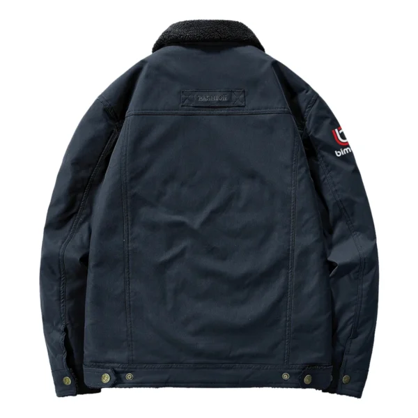 Bimota Motorcycles Exclusive Logo Velvet Coat Motorcycles QTMT191224A4BIM - Dark Blue