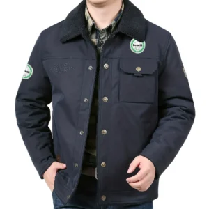 Benelli Motorcycles Exclusive Logo Velvet Coat Motorcycles QTMT191224A4BEN - Dark Blue