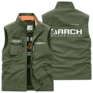 Arch Motorcycles Exclusive Logo Outdoor Vest Motorcycles QTMTS261224A01ARC - Army Green