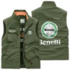 Benelli Motorcycles Exclusive Logo Outdoor Vest Motorcycles QTMTS261224A01BEN - Bean Green