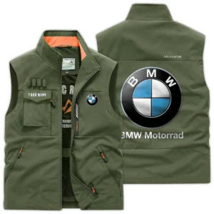 BMW Motorrad Exclusive Logo Outdoor Vest Motorcycles QTMTS261224A01BMW - Army Green