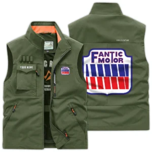 Fantic Motorcycles Exclusive Logo Outdoor Vest Motorcycles QTMTS261224A01FAN - Army Green