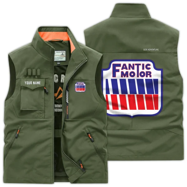 Fantic Motorcycles Exclusive Logo Outdoor Vest Motorcycles QTMTS261224A01FAN - Army Green