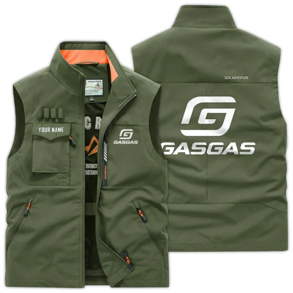 GasGas Exclusive Logo Outdoor Vest Motorcycles QTMTS261224A01GAS - Army Green