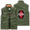 Gilera Motorcycles Exclusive Logo Outdoor Vest Motorcycles QTMTS261224A01GIL - Bean Green