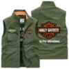 Gilera Motorcycles Exclusive Logo Outdoor Vest Motorcycles QTMTS261224A01GIL - Khaki