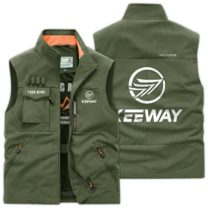 Keeway Motorcycles Exclusive Logo Outdoor Vest Motorcycles QTMTS261224A01KEE - Army Green