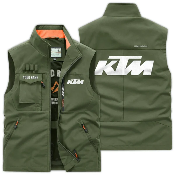 KTM Exclusive Logo Outdoor Vest Motorcycles QTMTS261224A01KTM - Army Green