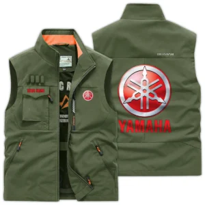 Yamaha Exclusive Logo Outdoor Vest Motorcycles QTMTS261224A01YAM - Army Green