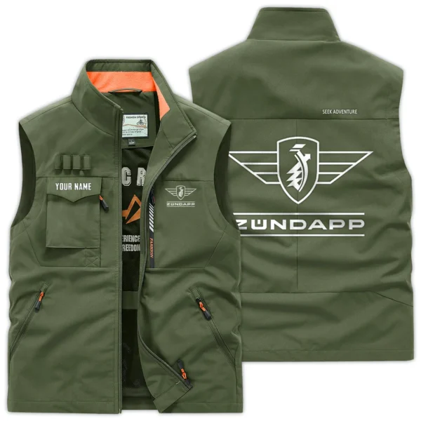 Zundapp Exclusive Logo Outdoor Vest Motorcycles QTMTS261224A01ZUN - Army Green