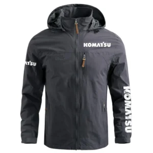 Special Release Komatsu Construction  Waterproof Outdoor Jacket QTCO191124A1KOM - Gray