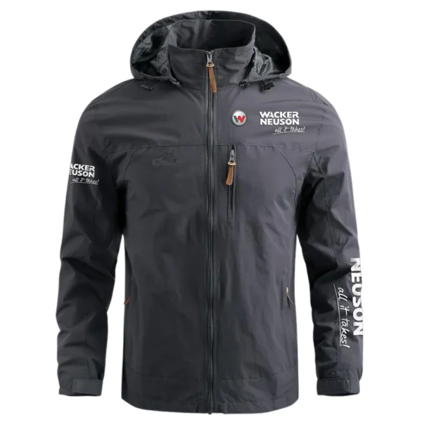 Special Release Wacker Neuson Construction  Waterproof Outdoor Jacket QTCO191124A1WN - Gray