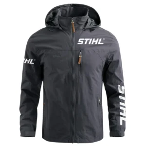 Special Release Stihl Gardening Waterproof Outdoor Jacket QTGR101124A01ST - Gray