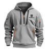 Special Release Husqvarna Gardening Hoodie Half Zipper QTGR101124A02HU - Black