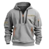 Special Release Fiskars Gardening Hoodie Half Zipper QTGR101124A05FK - Khaki