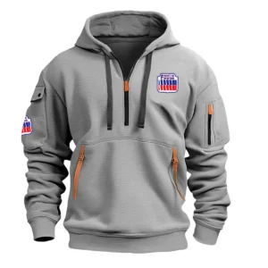 Fantic Motorcycles Exclusive Logo Hoodie Half Zipper Motorcycles Fans Loves QTMT191224A1FAN - Gray