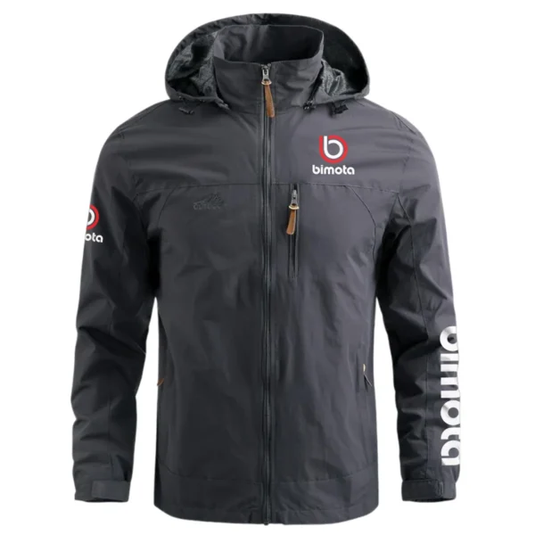 Bimota Motorcycles Exclusive Logo Waterproof Outdoor Jacket Motorcycles QTMT191224A2BIM - Gray