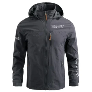 Brough Superior Exclusive Logo Waterproof Outdoor Jacket Motorcycles QTMT191224A2BRO - Gray