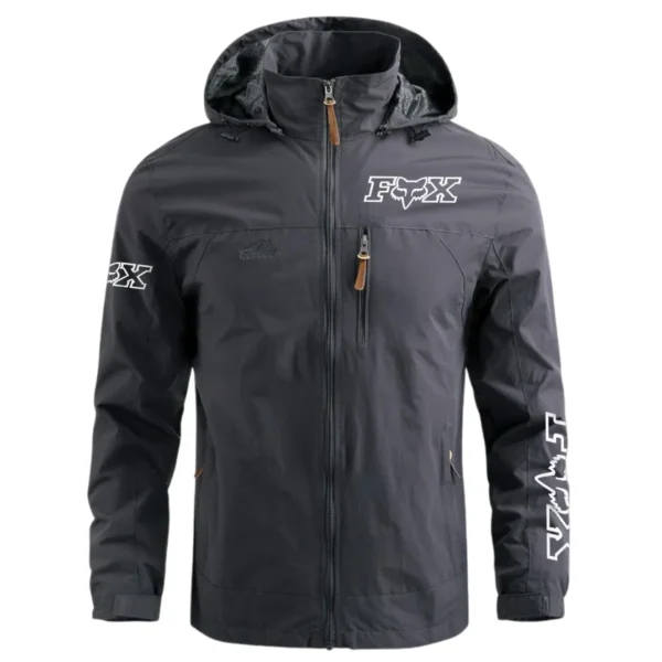 Fox Racing Exclusive Logo Waterproof Outdoor Jacket Motorcycles QTMT191224A2FOX - Gray