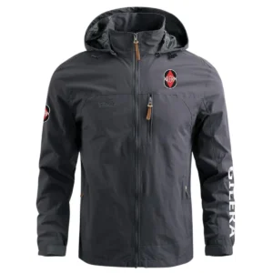 Gilera Motorcycles Exclusive Logo Waterproof Outdoor Jacket Motorcycles QTMT191224A2GIL - Gray