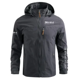 SWM Motorcycles Exclusive Logo Waterproof Outdoor Jacket Motorcycles QTMT191224A2SWM - Gray