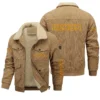 Royal Enfield Exclusive LogoThickened Corduroy Jacket Motorcycles QTMT191224A5ROY - Gray