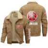 Yamaha Exclusive LogoThickened Corduroy Jacket Motorcycles QTMT191224A5YAM - Gray