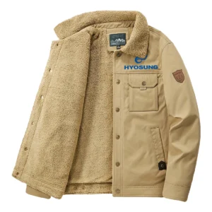 Hyosung Motorcyles Exclusive Logo Velvet Coat Motorcycles QTMT191224A4HYO - Khaki