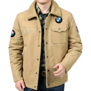 BMW Motorrad Exclusive Logo Velvet Coat Motorcycles QTMT191224A4BMW - Khaki