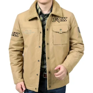 Fox Racing Exclusive Logo Velvet Coat Motorcycles QTMT191224A4FOX - Khaki