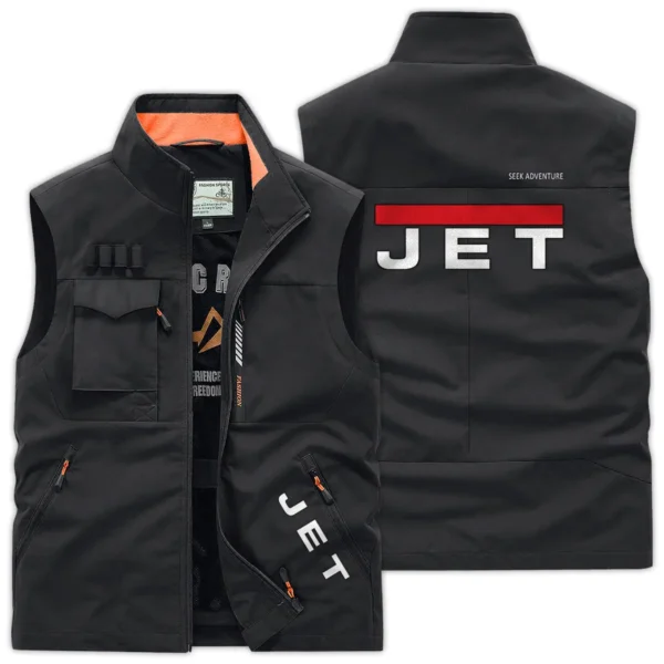 Jet Tools Carpenter Exclusive Logo Outdoor Vest BLC110A6OSV - Black