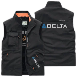 Delta Power Equipment Carpenter Exclusive Logo Outdoor Vest BLC110A7OSV - Black